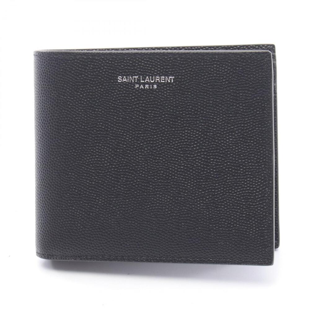 Saint Laurent Paris East West Bifold Wallet Leather Black